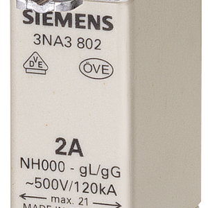 LV HRC fuse link, NH000, In: 80 A, gG, Un AC: 500 V, Un DC: 250 V, ...
