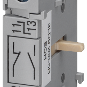 Auxiliary switch, 1 NO + 1 NC, lagging switching, accessories for main and ...