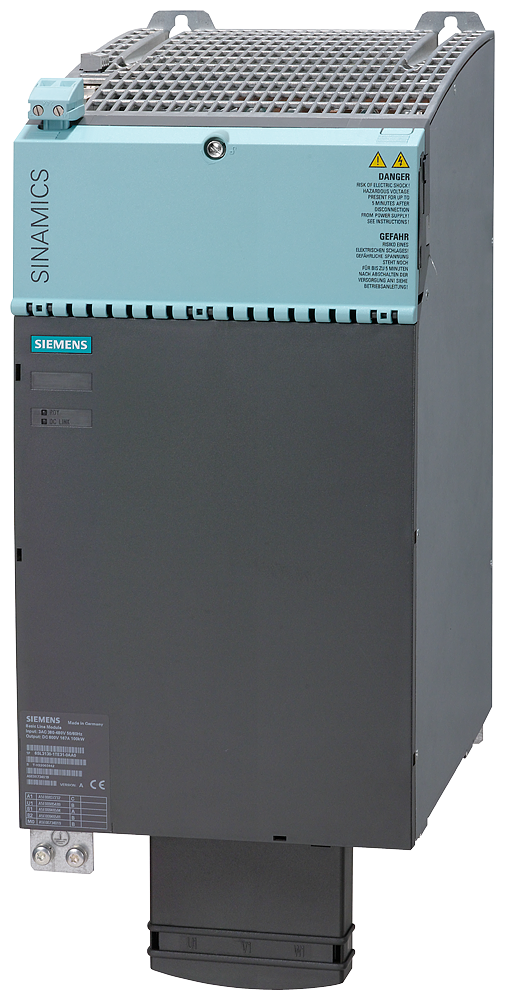 SINAMICS S120 BASIC LINE MODULE INPUT: 3PH 380-480V, 50/60HZ OUTPUT: DC 600V, 167 A, 100KW FRAME SIZE: BOOKSIZE INTERNAL AIR COOLING INCL. DRIVE-CLIQ